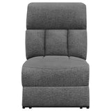 Divine - 5 Piece Power Reclining Home Theater Seating Set With Memory Foam Cushions And Storage Consoles