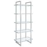 Colfax - 5 Shelf Bookshelf - Clear