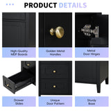 Bathroom Vanity With Sink, 3 Drawers & Cabinet With Adjustable Shelves