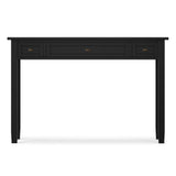 Warm Shaker - Writing Desk With Drawers - Black