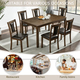Modern Dining Table Set With Upholstered Chairs