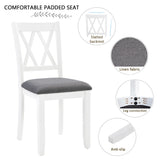 Modern Dining Set With Upholstered Chairs