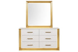 Obsession - Square Mirror - White
