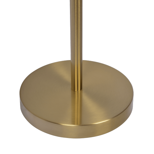 Verve Brassed Gold Floor Lamp with On/Off Switch Adjustable Led Round Base