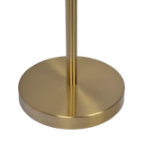 Verve Brassed Gold Floor Lamp with On/Off Switch Adjustable Led Round Base