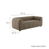 75 - Inch Liana Upholstered Fabric Deep Seat Loveseat - Loveseats available at Alpine Outlets in Denver