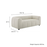 75 - Inch Liana Upholstered Fabric Deep Seat Loveseat - Loveseats available at Alpine Outlets in Denver