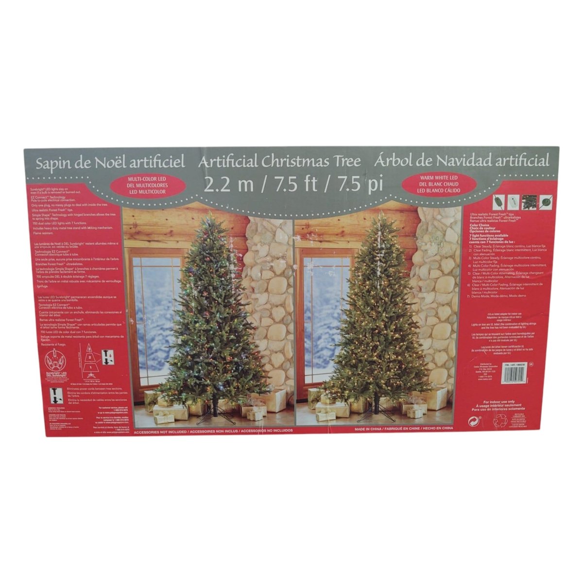 7.5' Pre - Lit Christmas Tree (ID N045678) - available at Alpine Outlets in Denver