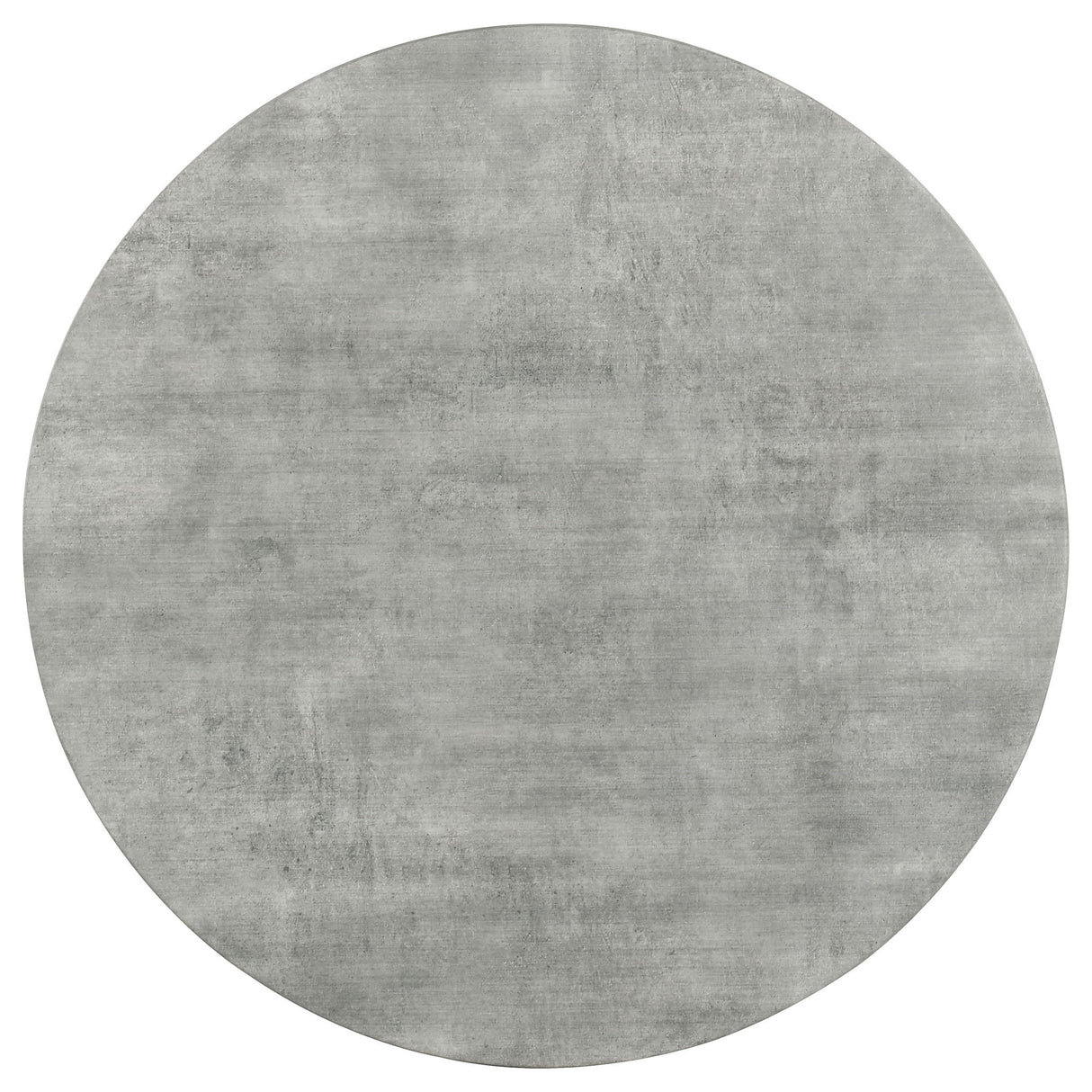 Vellux - 5 Piece Round Dining Table Set With Concrete Top Upholstered Chairs - Gunmetal