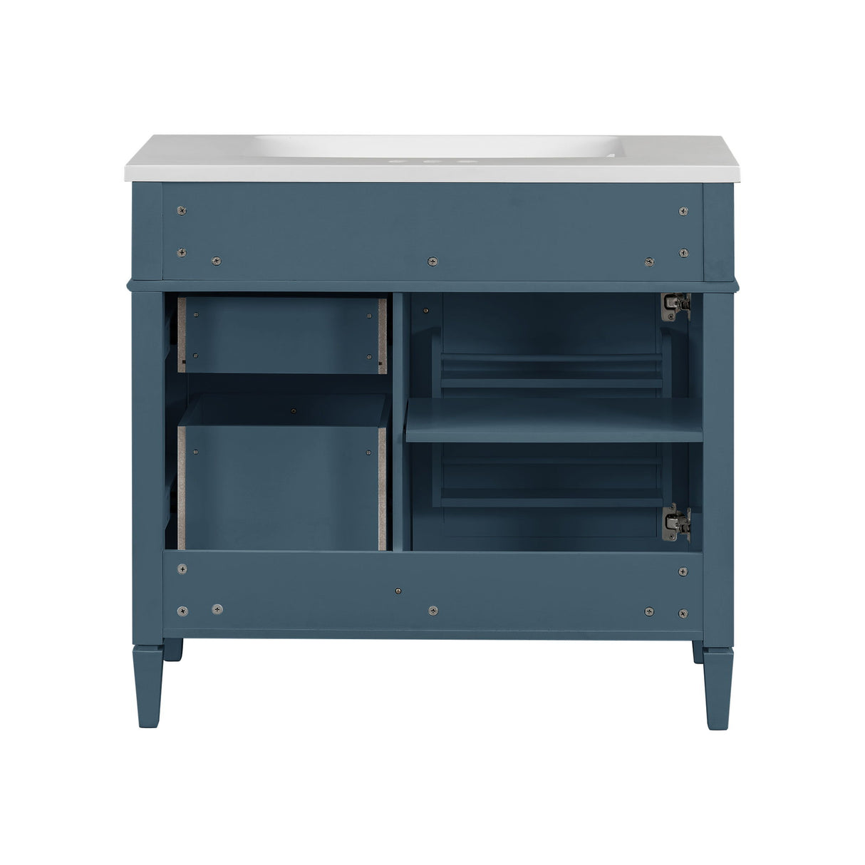 Bathroom Vanity With 2 Drawers And Tip-Out Drawer, Storage Cabinet