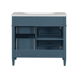 Bathroom Vanity With 2 Drawers And Tip-Out Drawer, Storage Cabinet