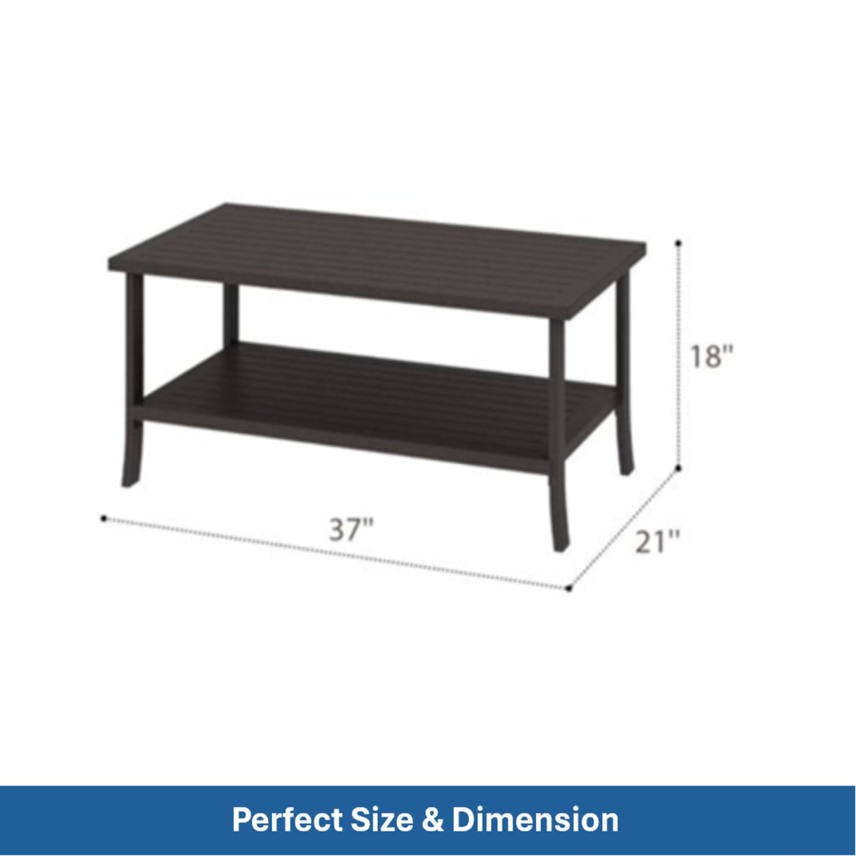 Patio Furniture Set With Coffee Table And Cushions For Backyard