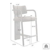 Aaliyah - 26" Counter Height Barstool - Brown / Espresso