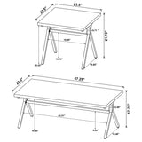 Colmar 3-Piece Coffee Table Set, Golden Oak