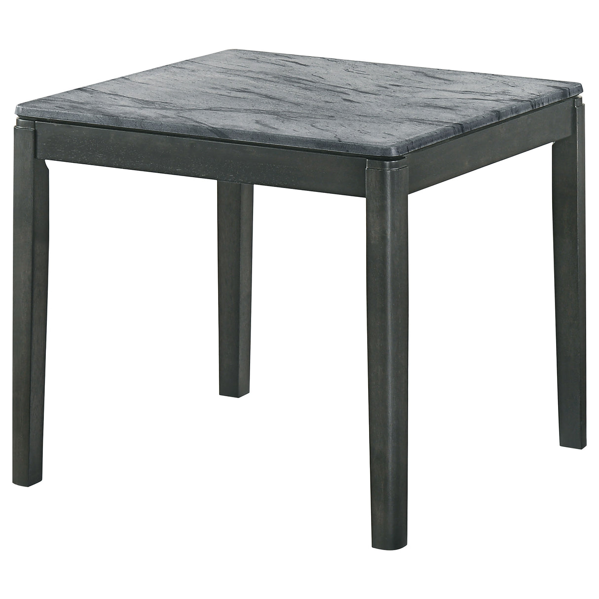 Mozzi Square Faux Marble Side Table - Grey and Black