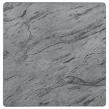 Mozzi Square Faux Marble Side Table - Grey and Black