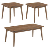 Radley 3-Piece Rectangular Coffee Table Set Natural Walnut