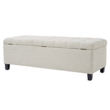 Upholstered Storage Ottoman Bench
