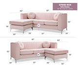 Delray - Micro Suede Sofa Chaise