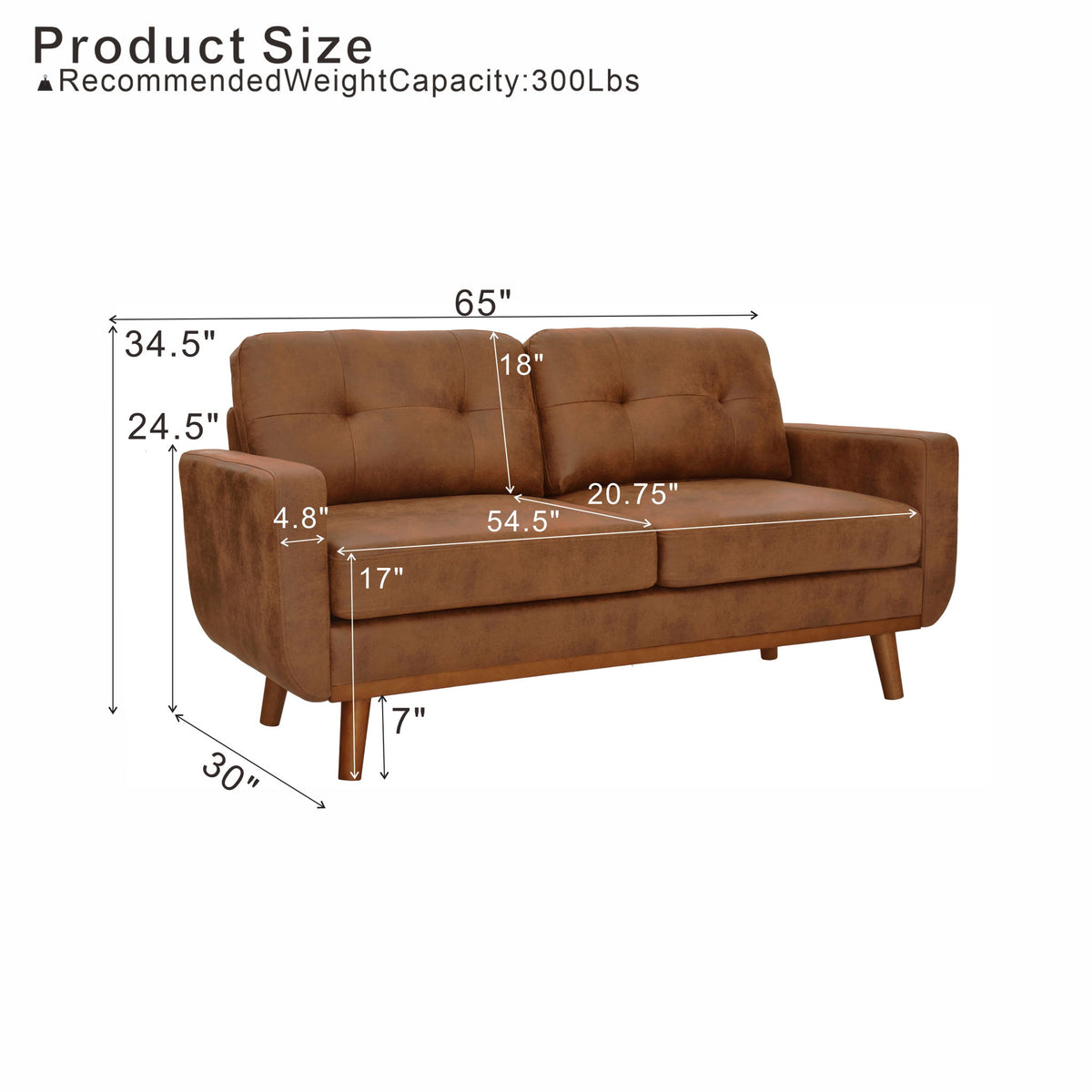 Modern 2 Seater Sofa