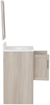 Linon Barkley Sandstone 25" Vanity with Mirror