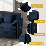 Modern Oversized Loveseat Sofa With Deep Seat And Diy Combination