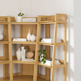 76" 3 - Piece Wood Corner Bookshelf Set with Narrow Units - Bookcases available at Alpine Outlets in Denver