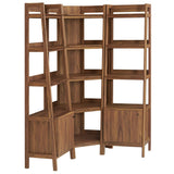 76" 3 - Piece Wood Corner Bookshelf Set with Narrow Units - Bookcases available at Alpine Outlets in Denver