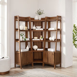 76" 3 - Piece Wood Corner Bookshelf Set with Narrow Units - Bookcases available at Alpine Outlets in Denver