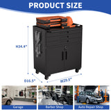 Rolling Tool Cabinet Heavy Duty Garage Storage With Lockable Doors