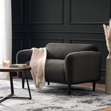 Sway - Upholstered Loveseat With Wood Legs And Round Arms