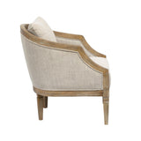 Classic Chair With Jacquard Upholstery - Beige