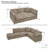 Modular Cloud Sofa, Freely Configurable Corner