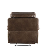 Aashi - Leather Gel Match Recliner Chair - Brown - Reclining Chairs - Alpine Outlets