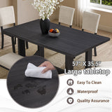 Dining Table Set, Rectangular Kitchen Table With Upholstered Chairs