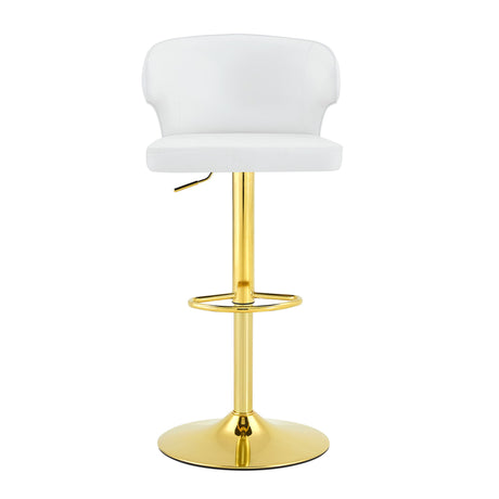 Adjustable Swivel Bar Chair With High Back Support