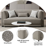 Glenda - Sofa With 3 Pillows - Gray