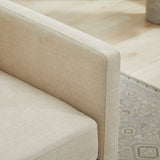 Square Upholstered Swivel Accent Chair