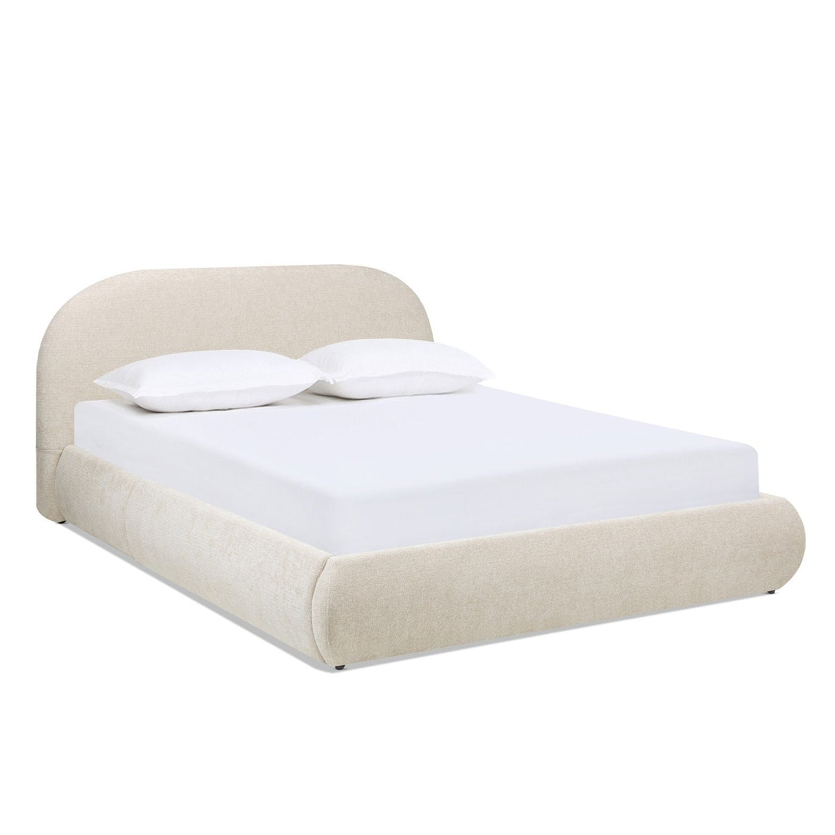 Archie Puffy Grounded - Upholstered Platform Bed
