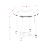 Lucinda - 24.5" End Table - Chrome