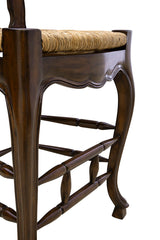 24" Ladderback Counter Stool - Dark Brown
