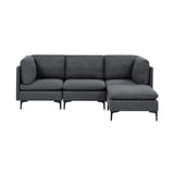 Upholstered Modular Sectional & Tall Legs