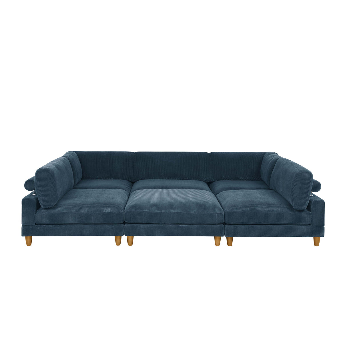 Modern Modular Sectional With Adjustable Back Support