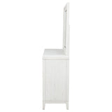 6 Drawer Dresser & Mirror - White