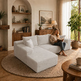 Modern L-Shaped Sectional Sofa With Left Facing Chaise
