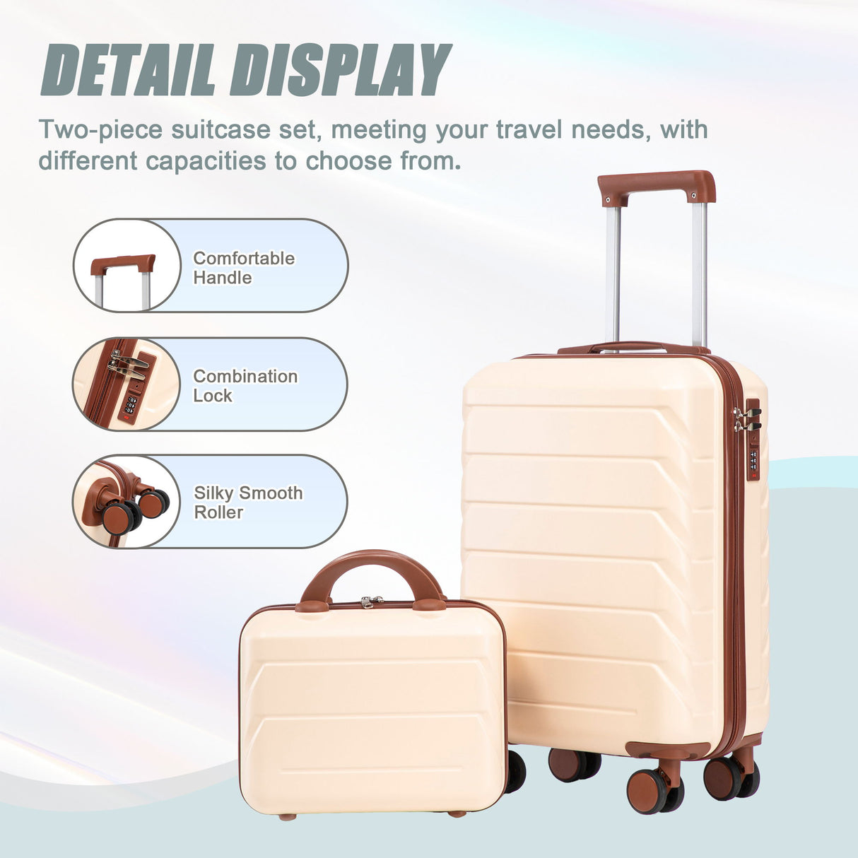 Spinner Luggage Set With Combination Lock