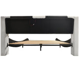 Platform Bed Frame With LED Lighting, tooth Music, Vibration Massage
