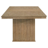 10 Piece Extension Dining Set With Upholstered Chairs And Matching Sideboard - Light Brown