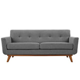 78 Inch Mid - Century Modern Upholstered Fabric Loveseat - Loveseats available at Alpine Outlets in Denver