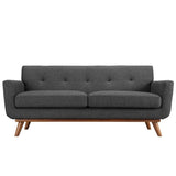 78 Inch Mid - Century Modern Upholstered Fabric Loveseat - Loveseats available at Alpine Outlets in Denver
